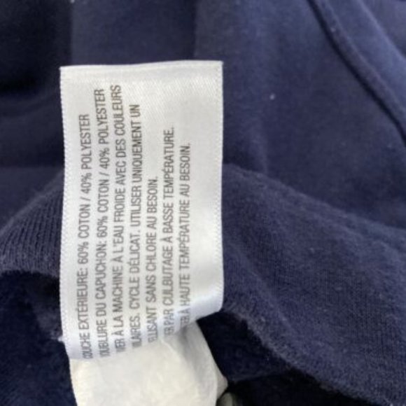 Merona Womens Blue Fleece Jacket Hooded Buttoned SZ L Front Pockets - Picture 4 of 5